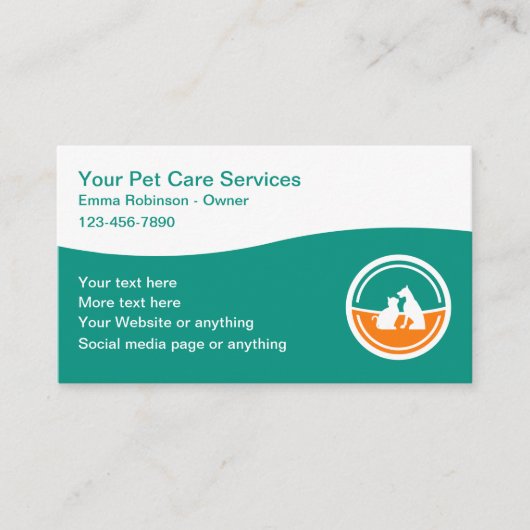 Design Carte de visite moderne des services pour a (Devant)