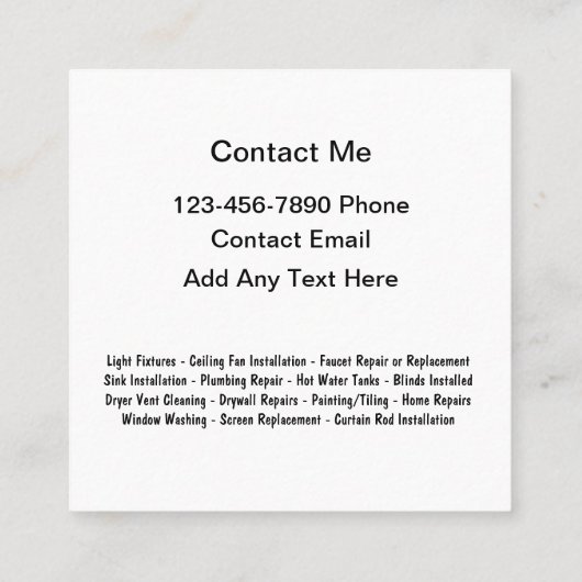 Design Carte de visite moderne et audacieux (Dos)