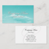 Design carte de visite paisible avec une image d'a (Devant / Derrière)