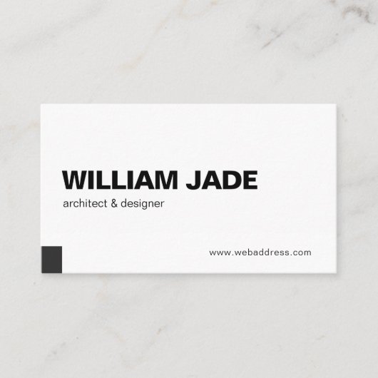 Design Carte de visite professionnel moderne et él (Devant)