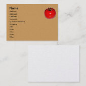 DESIGN carte de visite TOMATO (Devant / Derrière)