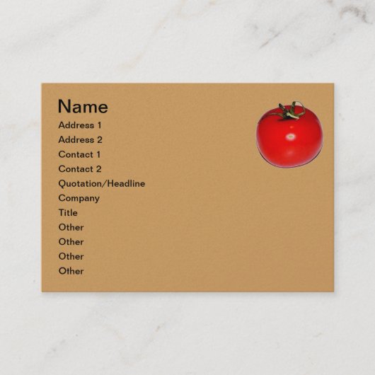 DESIGN carte de visite TOMATO (Devant)