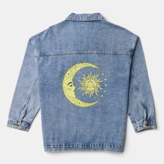 Design céleste du soleil et de la lune avec phases (Verso)