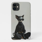 Design chat élégant iPhone 11 Coque (Dos)