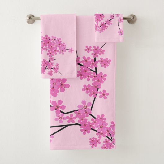 Design Cherry Blossom - Ensemble de salle de bain (En situation)