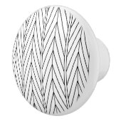 Design Chevron noir - Bouton de tiroir (Droite)
