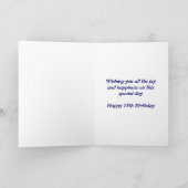 Design coloré Carte d'anniversaire 18e (Intérieur)