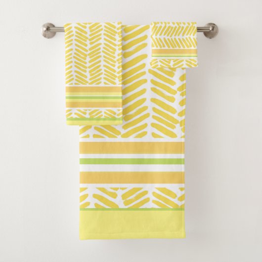 Design contemporain Jaune, Vert, Orange, Blanc (En situation)