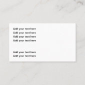 Design Cool Carte de visite automobile classique (Dos)