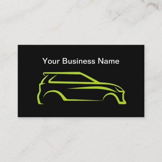 Design Cool Carte de visite automobile classique (Devant)