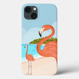 Design coque iphone flamant rose, Aruba