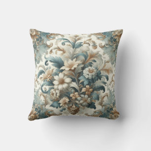 Design Coussin intemporel Vintage Floral Elégance