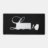 Design d'amour élégant Arrière - plan noir Script  (Clavier et souris)