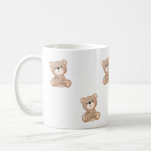 Design d'aquarelle de l'ours mignon - Mug simple
