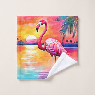 Design d'art Flamant rose Sunset