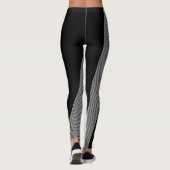 Design D'Art Op Noir Et Blanc, Leggings (Dos)