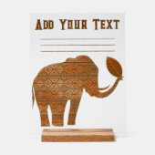 Design d'art tribal des éléphants (Recto)