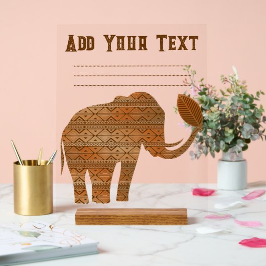 Design d'art tribal des éléphants (Mariage)