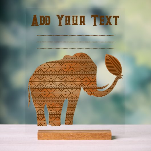 Design d'art tribal des éléphants (Neutre)