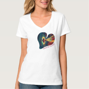 Design Darts Lover neon pop love & nauwkeurigheid T-shirt