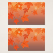 Design d'automne avec feuilles d'érable et effet b (Devant & derrière)