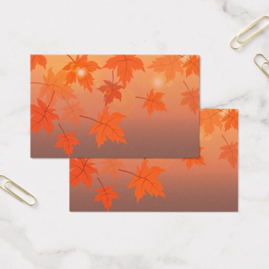 Design d'automne avec feuilles d'érable et effet b (Bureau)