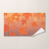 Design d'automne avec feuilles d'érable et effet b (Serviette à main)