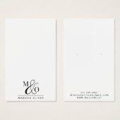 Design de bijoux Monogram chic (Devant & derrière)