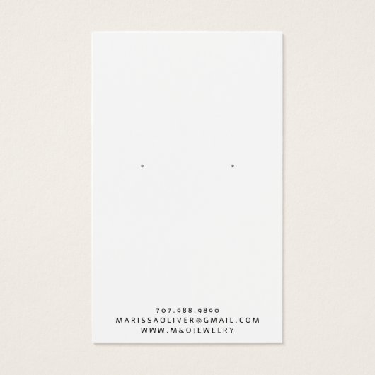 Design de bijoux Monogram chic (Dos)