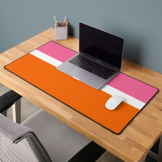 Design de bloc de couleur rose blanc orange clair