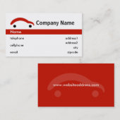 Design de carte de commerce de détail de voiture (Devant / Derrière)