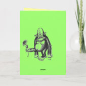 DESIGN DE CARTE DE JOYEUX ANNIVERSAIRE DE SINGE (Dos)