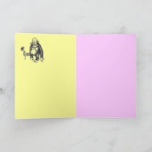 DESIGN DE CARTE DE JOYEUX ANNIVERSAIRE DE SINGE (Intérieur)