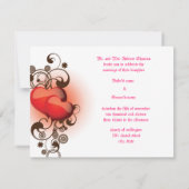 Design de carte élégant de mariage de conception (Dos)