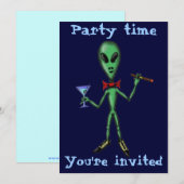 Design de carte étranger frais drôle d'invitation (Devant / Derrière)