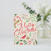 Design de carte postale de Noël (Debout devant)