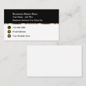 Design de Cartes de visite exécutifs d'entreprise  (Devant / Derrière)