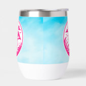 Design de cercle d'été flamant rose-68730 (Gauche)
