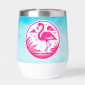 Design de cercle d'été flamant rose-68730 (Arrière)