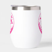 Design de cercle d'été flamant rose-68730 (Droite)