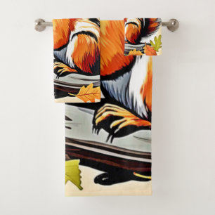 Design de charme d'écureuil d'automne