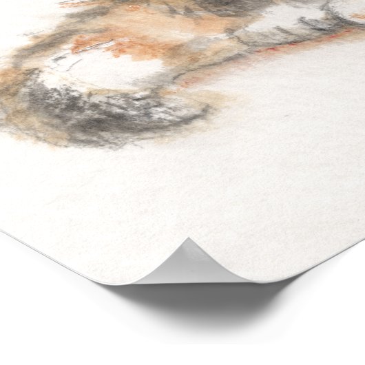 Design de chat et de souris sur une affiche / impr (Coin)