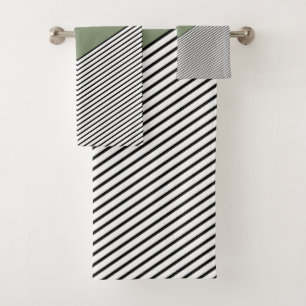 Design de chevrons noir et blanc et triangle vert