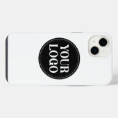 Design de code QR noir élégant | Marque élégante (Verso Horizontal)