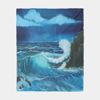 Design de couverture en polaire "Mer de puissance"