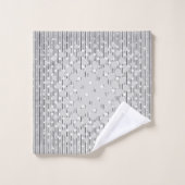 Design de densité en gris - Ensemble de serviettes (Gant de toilette)