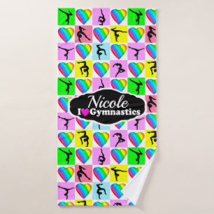 DESIGN DE FILLES DE GYMNAST CUTE ET COLORÉE