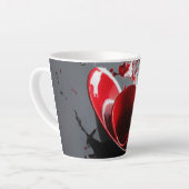 Design de fleur Latte Mug (Angle gauche)