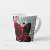 Design de fleur Latte Mug (Angle droit)