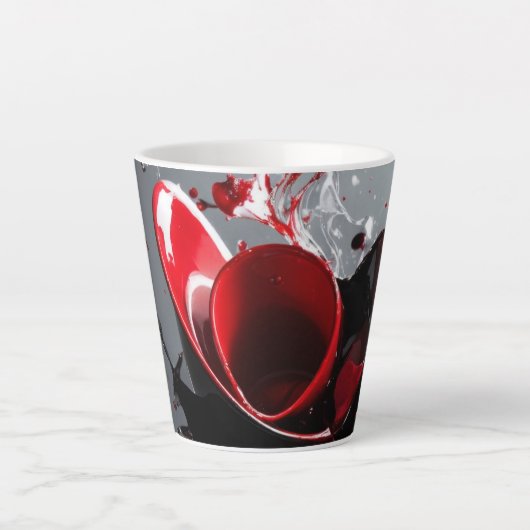 Design de fleur Latte Mug (Devant)